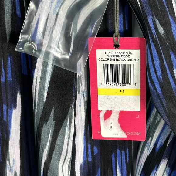 Vince‎ Camuto Striped Sheer Blouse Medium - Picture 2 of 6